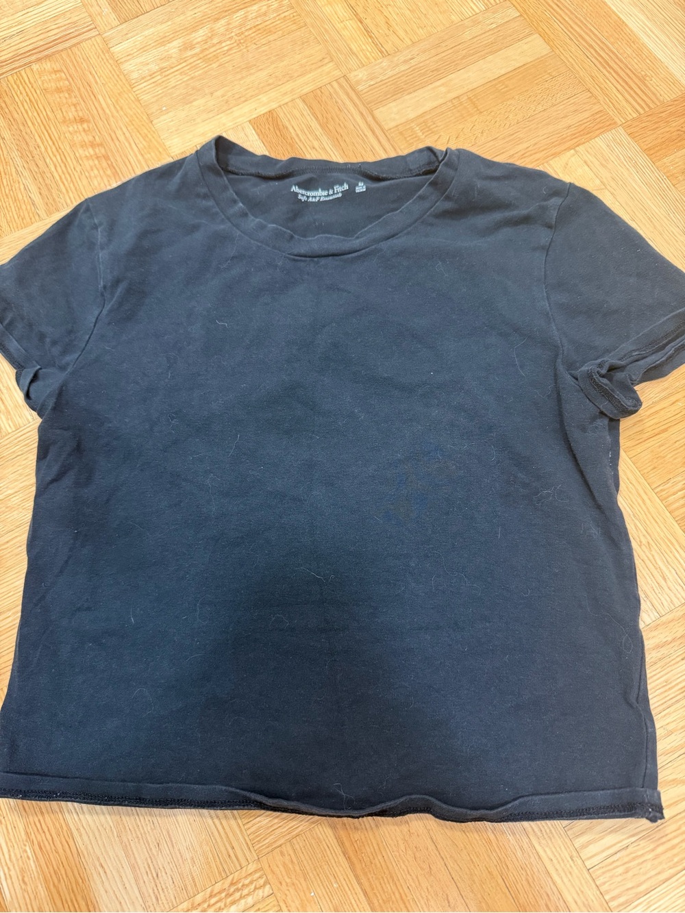 Abercrombie & Fitch Black Short Sleeve Crew Tee